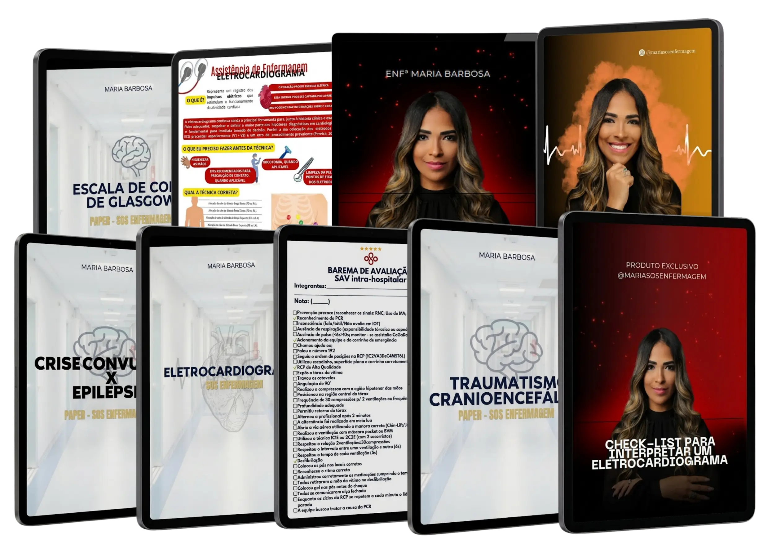 Mockup do Kit do Enfermeiro Emergencista